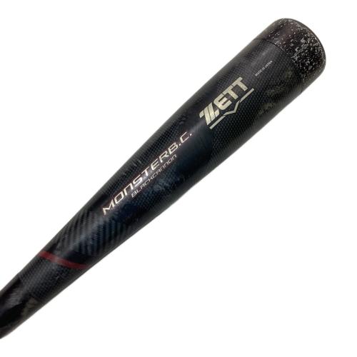 ZETT (ゼット) モンスターブラックキャノン 軟式バット BCT31384 専用ケース付 80cm ブラック