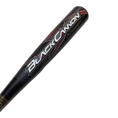 ZETT (ゼット) ブラックキャノンA-power 軟式バット BCT35384 専用ケース付 80cm ブラック