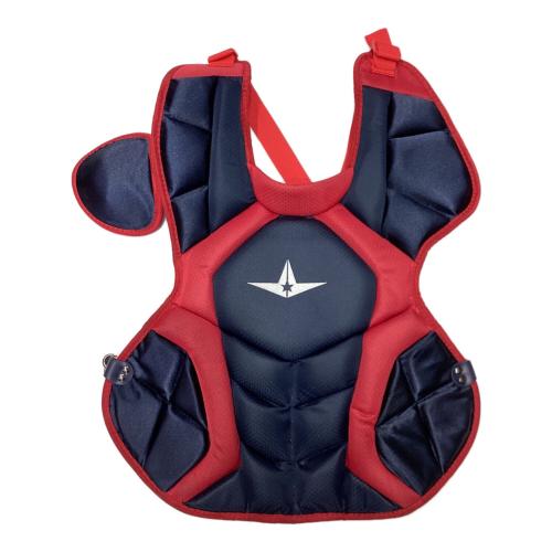 ALLSTAR (オールスター) キャッチャ防具セット 野球 レッド×ネイビー