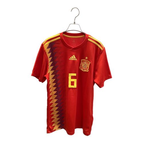 スペイン代表 (スペインダイヒョウ) サッカーユニフォーム CX5355 2018シーズン・ホーム・レプリカ O レッド×イエロー