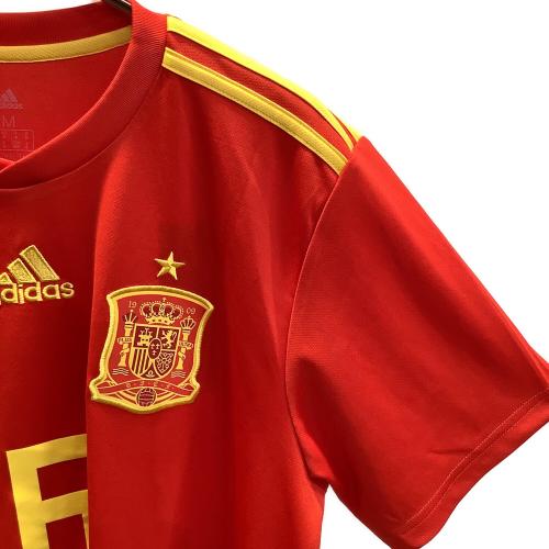 スペイン代表 (スペインダイヒョウ) サッカーユニフォーム CX5355 2018シーズン・ホーム・レプリカ O レッド×イエロー