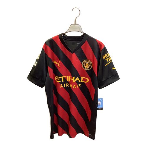 マンチェスター・シティ サッカーユニフォーム 765722-02 22-23シーズン・アウェイ・レプリカ SIZE M レッド×ブラック