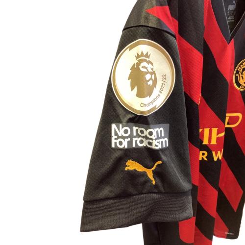 マンチェスター・シティ サッカーユニフォーム 765722-02 22-23シーズン・アウェイ・レプリカ SIZE M レッド×ブラック