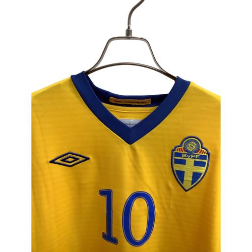 スウェーデン代表 (スウェーデンダイヒョウ) サッカーユニフォーム UDS6014H 10-11シーズン・ホーム・レプリカ SIZE M イエロー×ブルー