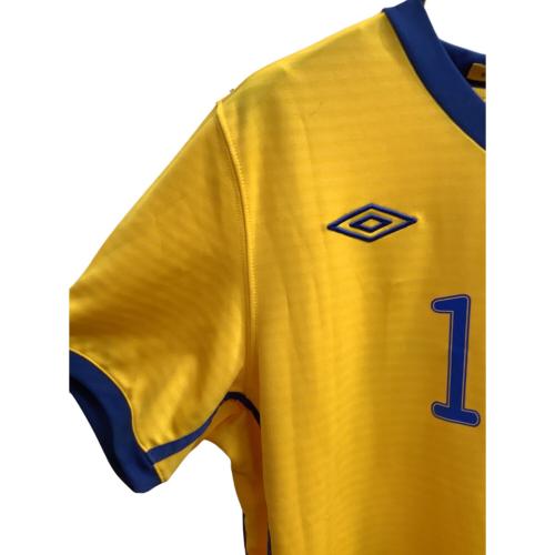 スウェーデン代表 (スウェーデンダイヒョウ) サッカーユニフォーム UDS6014H 10-11シーズン・ホーム・レプリカ SIZE M イエロー×ブルー