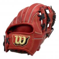 Wilson (ウィルソン) DUAL 硬式グローブ WBW101066 ケース付 @ 約30cm レッド