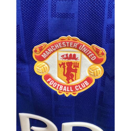 マンチェスターユナイテッド サッカーウェア(トップス) IP5544 1988-90サードジャージ 復刻モデル メンズ SIZE L ブルー