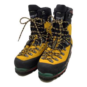 LA SPORTIVA (スポルティバ) ネパールエボ GTX ハイカット(ハードソール) トレッキングシューズ ユニセックス 約24.5cm ブラック×イエロー