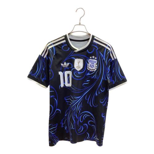 アルゼンチン代表 (アルゼンチンダイヒョウ) サッカーユニフォーム JM8395 26 アウェイ レプリカ ユニフォーム メンズ SIZE L ブラック×ブルー