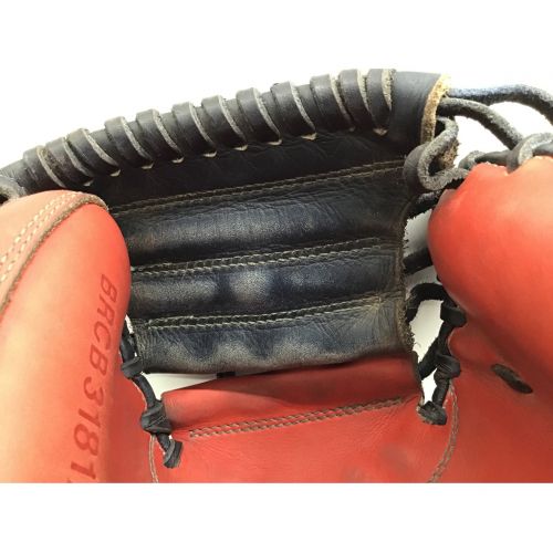 ZETT (ゼット) キャッチャーミット  軟式グローブ ブラック×レッド NEOSTATUS