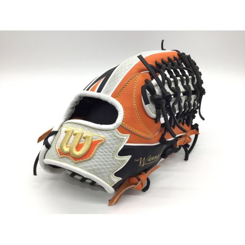 Wilson (ウィルソン) 軟式グローブ ホワイト×オレンジ ワナビーヒーローデュアル オールラウンド用