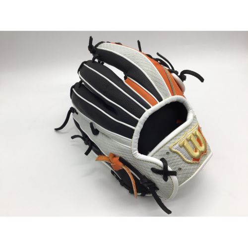 Wilson (ウィルソン) 軟式グローブ ホワイト×オレンジ ワナビーヒーローデュアル オールラウンド用