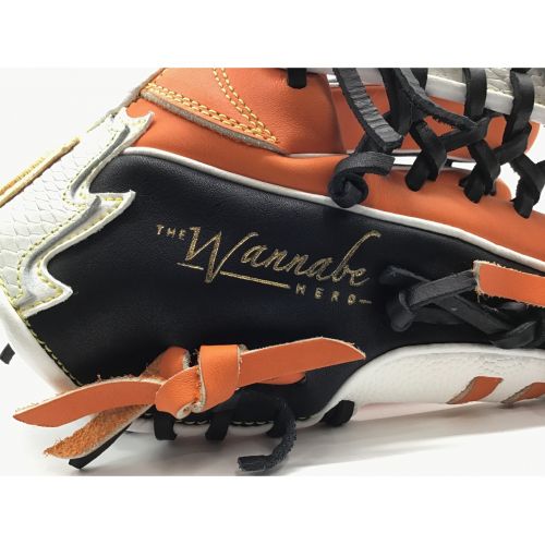 Wilson (ウィルソン) 軟式グローブ ホワイト×オレンジ ワナビーヒーローデュアル オールラウンド用