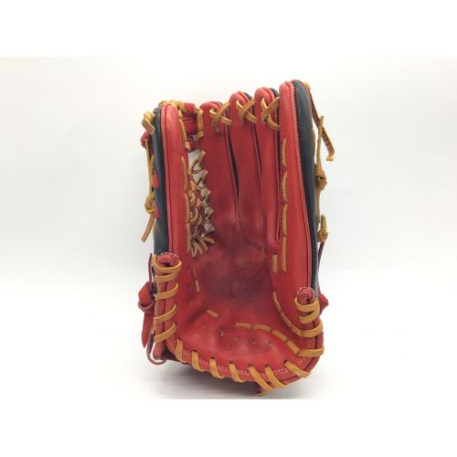久保田スラッガー (クボタスラッガー) 軟式グローブ ブラック×レッド Aggressive 収納ケース付 外野手用