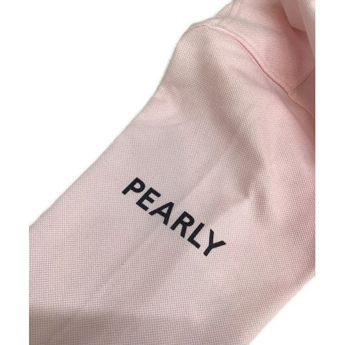 PEARLY GATES (パーリーゲイツ) ゴルフウェア(トップス) レディース SIZE S ピンク 長袖カノコ ボタンダウンカットソープルオーバー ポロシャツ 055-2161202