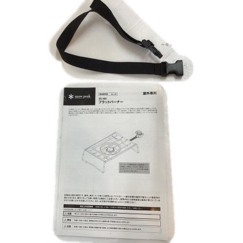 Snow peak (スノーピーク) シングルガスバーナー 収納ケース付 品薄品/旧モデル PSLPGマーク有 GS-450 2020年製 使用燃料【OD缶】 フラットバーナー