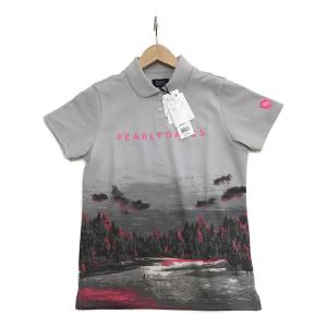 PEARLY GATES (パーリーゲイツ) ゴルフウェア(トップス) レディース SIZE M グレー ポロシャツ 055-2260910