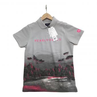 PEARLY GATES (パーリーゲイツ) ゴルフウェア(トップス) レディース SIZE M グレー ポロシャツ 055-2260910