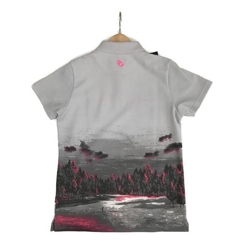 PEARLY GATES (パーリーゲイツ) ゴルフウェア(トップス) レディース SIZE M グレー ポロシャツ 055-2260910