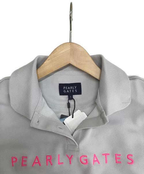 PEARLY GATES (パーリーゲイツ) ゴルフウェア(トップス) レディース SIZE M グレー ポロシャツ 055-2260910