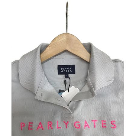 PEARLY GATES (パーリーゲイツ) ゴルフウェア(トップス) レディース SIZE M グレー ポロシャツ 055-2260910