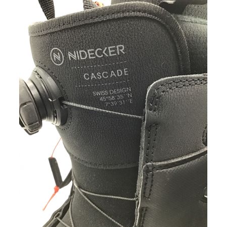 NIDECKER (ナイデッカー) スノーボードブーツ メンズ SIZE 25cm ブラック CASCADE BOAシステム