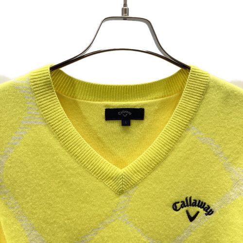 Callaway (キャロウェイ) ゴルフウェア(トップス) メンズ SIZE L イエロー セーター 241-6260503