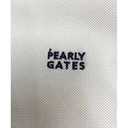 PEARLY GATES (パーリーゲイツ) ゴルフウェア(トップス) メンズ SIZE L ホワイト 23年モデル ポロシャツ 053-3960301