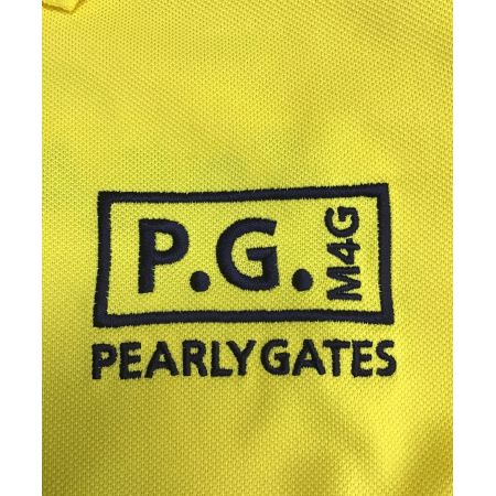 PEARLY GATES (パーリーゲイツ) ゴルフウェア(トップス) メンズ SIZE L イエロー 23年モデル ポロシャツ 053-3160301