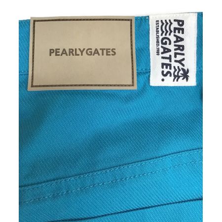 PEARLY GATES (パーリーゲイツ) ゴルフウェア(パンツ) メンズ SIZE M グリーン 変形ドビーカルゼストレッチ 5ポケットショートパンツ  2023モデル /// ハーフパンツ 053-3132501