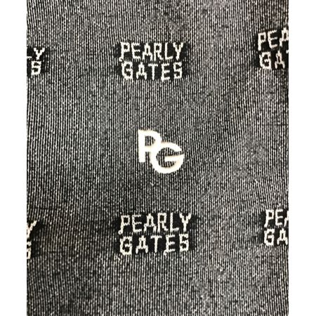 PEARLY GATES (パーリーゲイツ) ゴルフウェア(トップス) レディース SIZE L グレー インレーロゴジャガード半袖ワンピース 2023年モデル /// 055-3124512