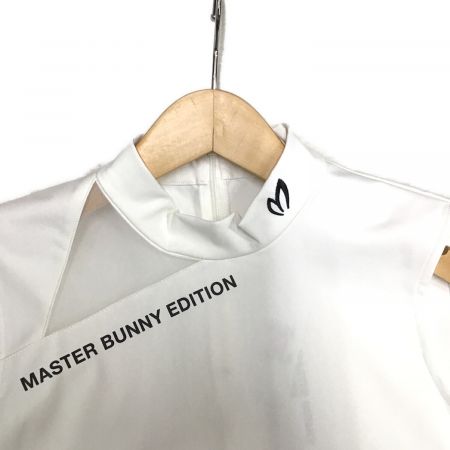 MASTER BUNNY EDITION (マスターバニーエディション) ゴルフウェア(トップス) レディース SIZE S ホワイト 2023年モデル /// ベア天竺 スリーブレス ハイネック 759-3267610