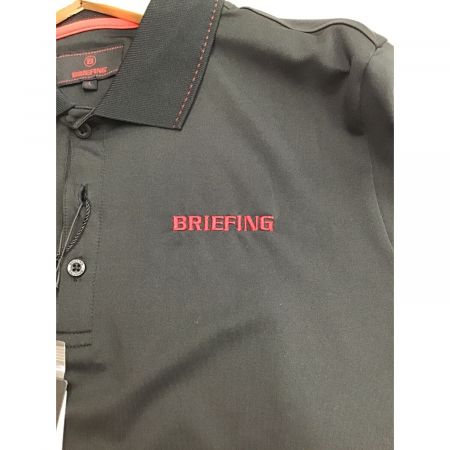 BRIEFING (ブリーフィング) ゴルフウェア(トップス) メンズ SIZE L ブラック×レッド /// ポロシャツ BBG231M02