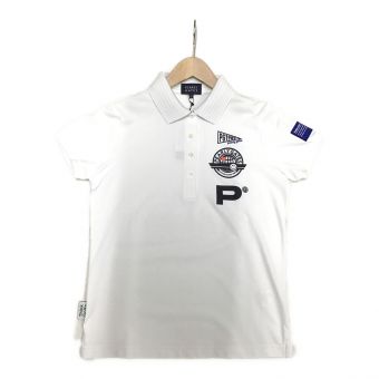 PEARLY GATES (パーリーゲイツ) ゴルフウェア(トップス) レディース SIZE S ホワイト ポロシャツ 055-2160502