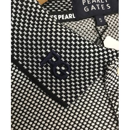 PEARLY GATES (パーリーゲイツ) ゴルフウェア(トップス) メンズ SIZE L ホワイト×ネイビー /// ポロシャツ 053-3160507