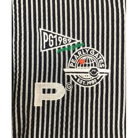 PEARLY GATES (パーリーゲイツ) ゴルフウェア(トップス) レディース SIZE M ネイビー×ホワイト /// ポロシャツ 055-3160598