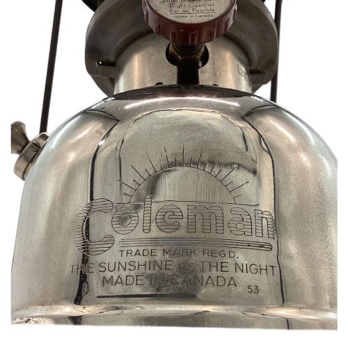 Coleman (コールマン) ガソリンランタン カナダ製 グローブ・ナット流用品 200 1953年8月製 ヴィンテージ