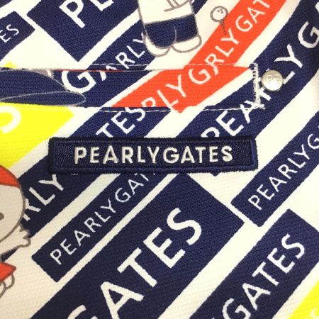 PEARLY GATES (パーリーゲイツ) ゴルフウェア(パンツ) メンズ SIZE L ネイビー×ホワイト ハーフパンツ 053-2132417