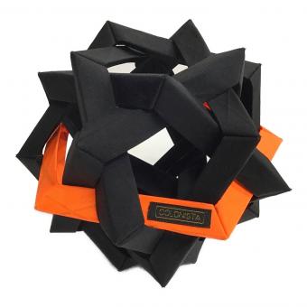 oman10 ランタンアクセサリー ブラック×オレンジ プレート付 ランタンシェード COLONISTA