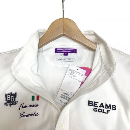 BEAMS GOLF (ビームスゴルフ) ゴルフウェア(トップス) メンズ SIZE M ホワイト ポロシャツ 84-12-0042-437