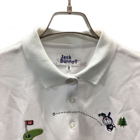 JACK BUNNY (ジャックバニー) ゴルフウェア(トップス) レディース SIZE L ホワイト /// ポロシャツ ドラえもん 263-9260820