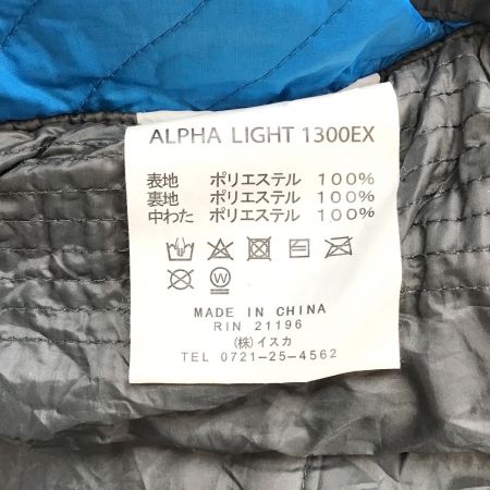 ISUKA (イスカ) マミー型シュラフ ブルー アルファライト1300EX ダウン 【冬用】 約84×211㎝