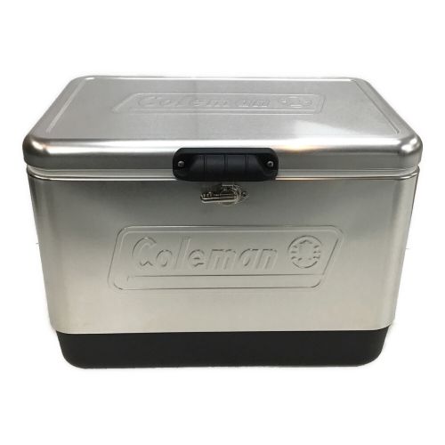 Coleman (コールマン) クーラーボックス 51.1L シルバー エンボスロゴ 限定品 6155-727 スチールベルトクーラー