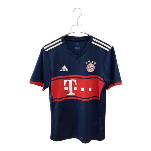 バイエルン・ミュンヘン サッカーユニフォーム メンズ SIZE L ネイビー 2017-2018シーズン アウェイ AZ7937