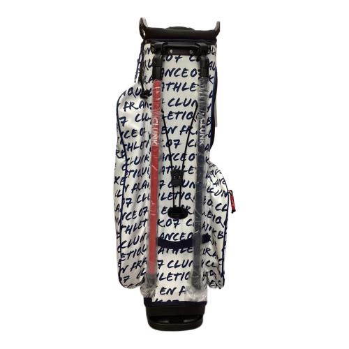 CLUNK キャディバッグ ホワイト CL5PNC01 BRUSHスタンドCB9.5型