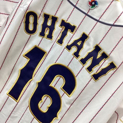 侍ジャパン (サムライジャパン) 応援グッズ SIZE L ホワイト 2023年 WBC ユニフォーム 16番 大谷翔平 レプリカ