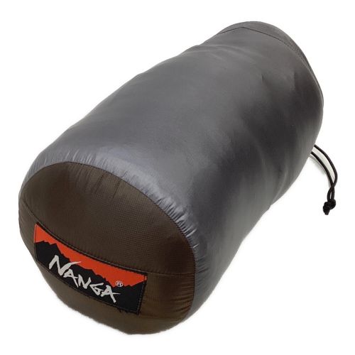 NANGA (ナンガ) マミー型シュラフ ブラウン オーロラライト350DX ロング ダウン 【春～秋用】 約228×85cm