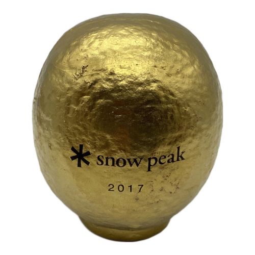 Snow peak (スノーピーク) アウトドア雑貨 中だるま 2017年モデル ゴールド 高崎だるま 程度B キズ有