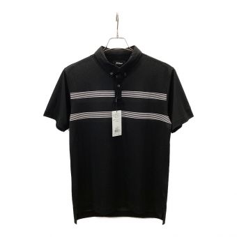 Titleist (タイトリスト) ゴルフウェア(トップス) メンズ SIZE L ブラック 先染めストライプ ボタンダウンシャツ TLPMS106J