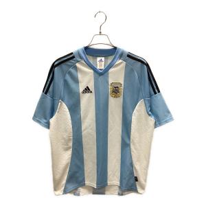 アルゼンチン代表 (アルゼンチンダイヒョウ) サッカーユニフォーム 2002年 メンズ SIZE 2XO ホワイト×スカイブルー